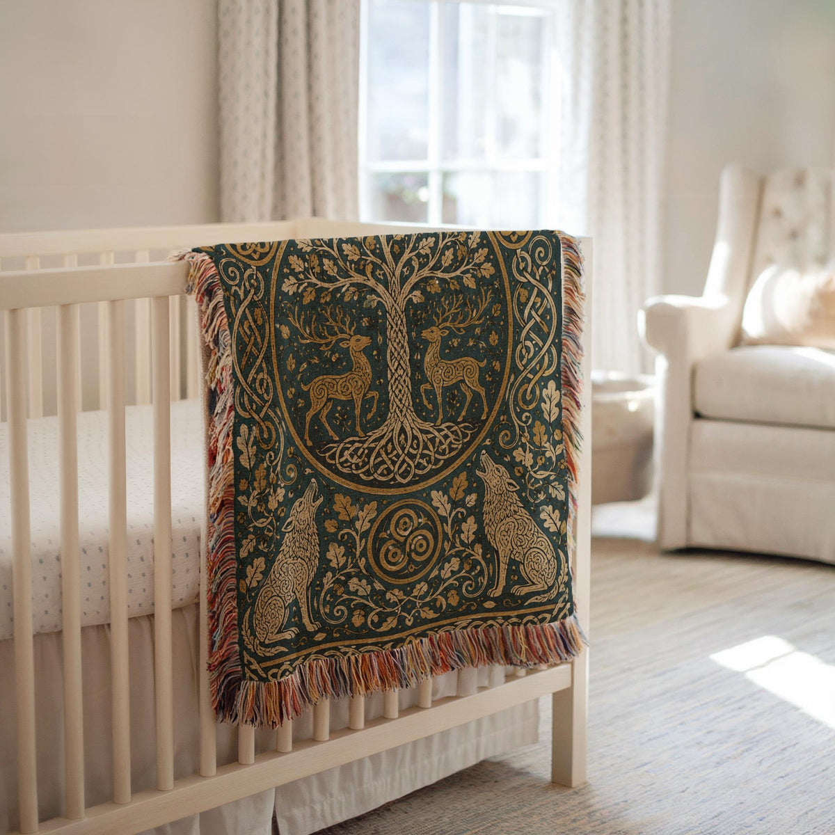 Tree of Life Woven Blanket