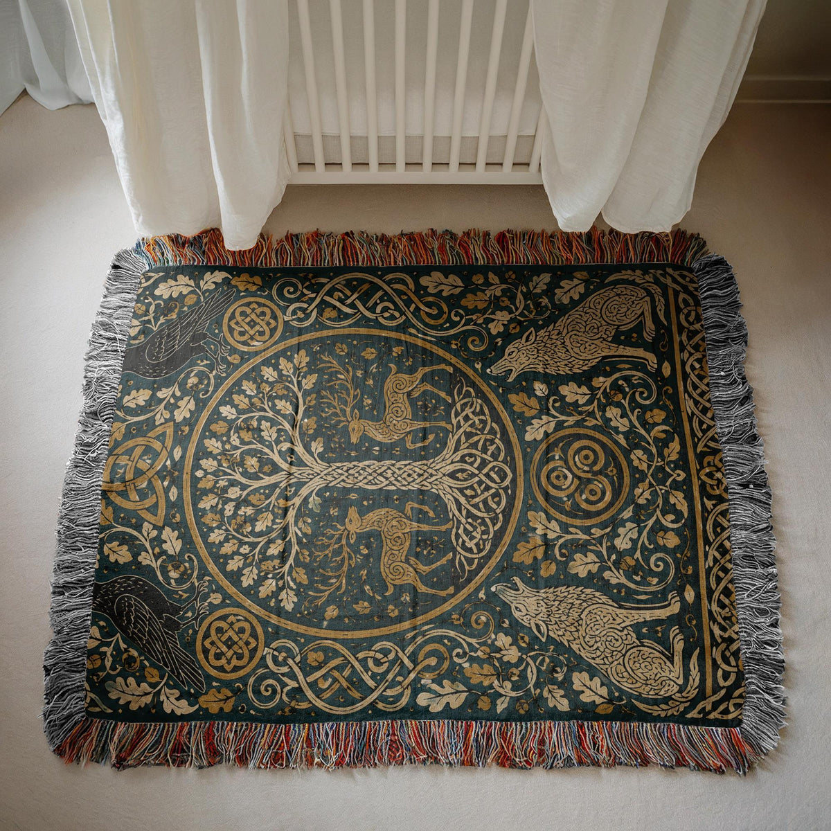 Tree of Life Woven Blanket