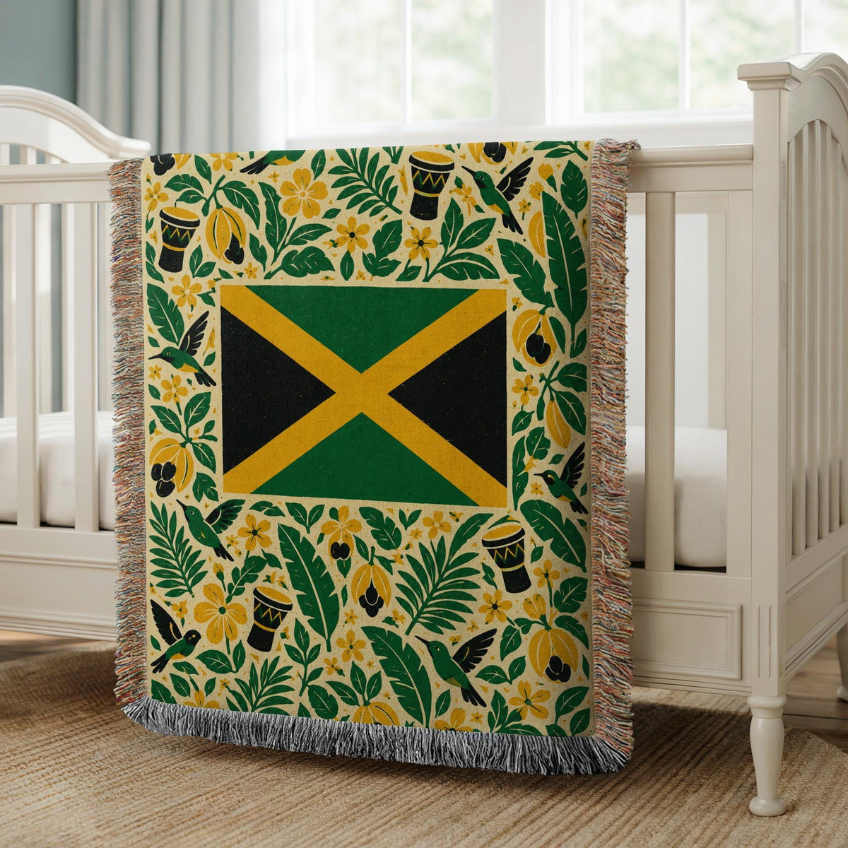 Jamaica Flag Woven Blanket