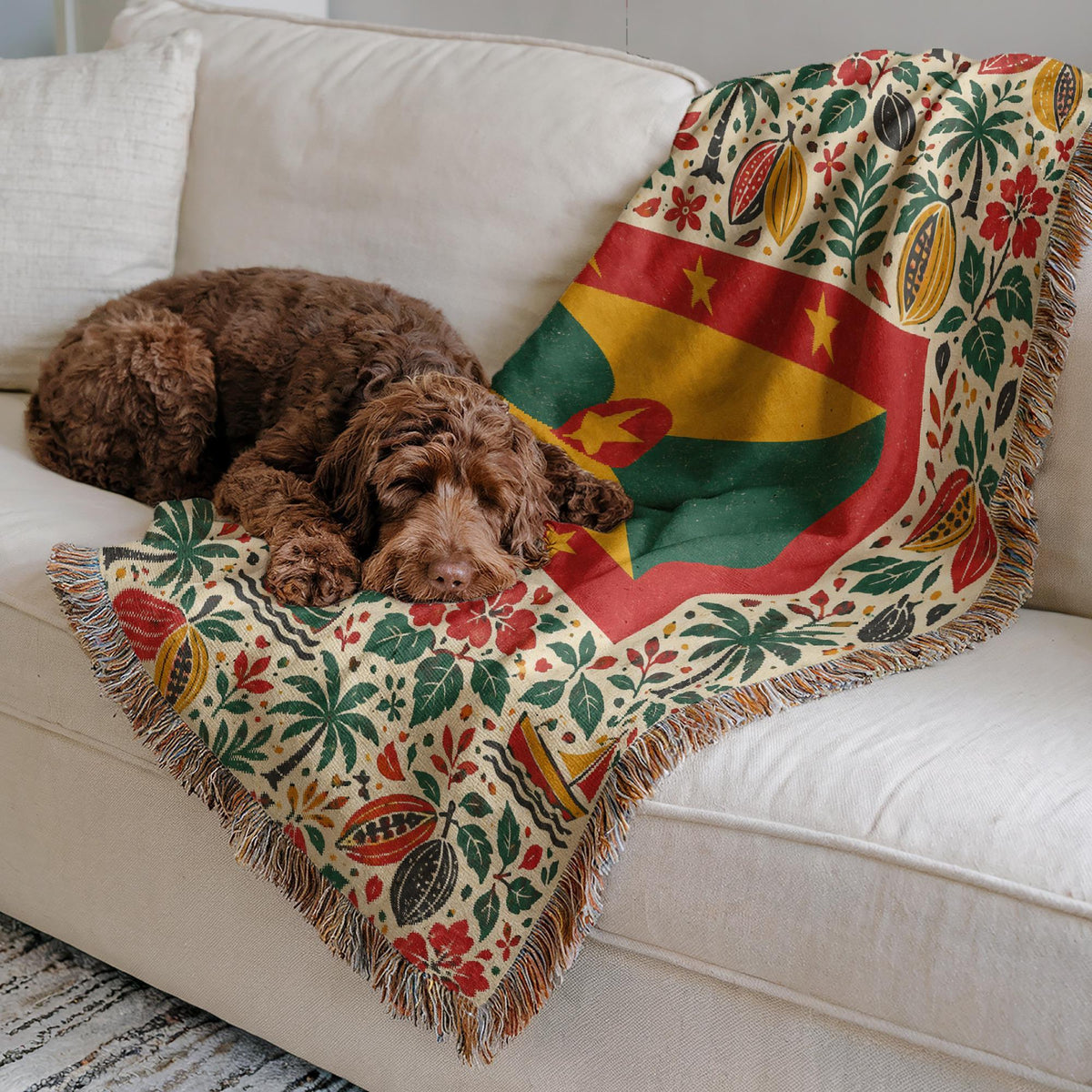 Grenada Flag Woven Blanket