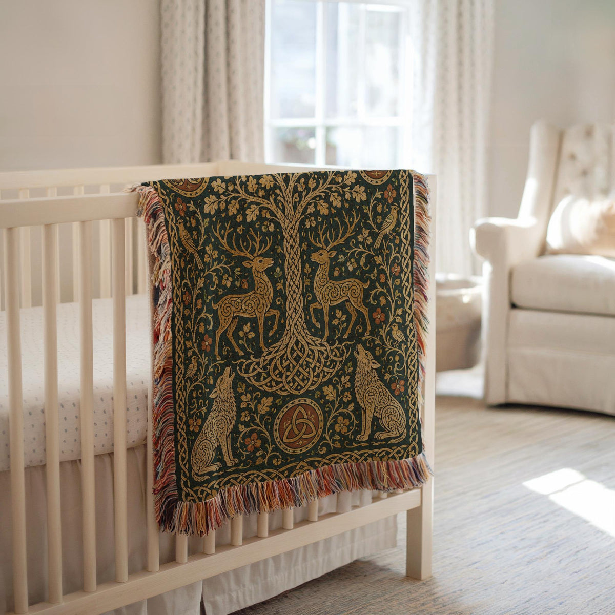 Tree of Life Woven Blanket