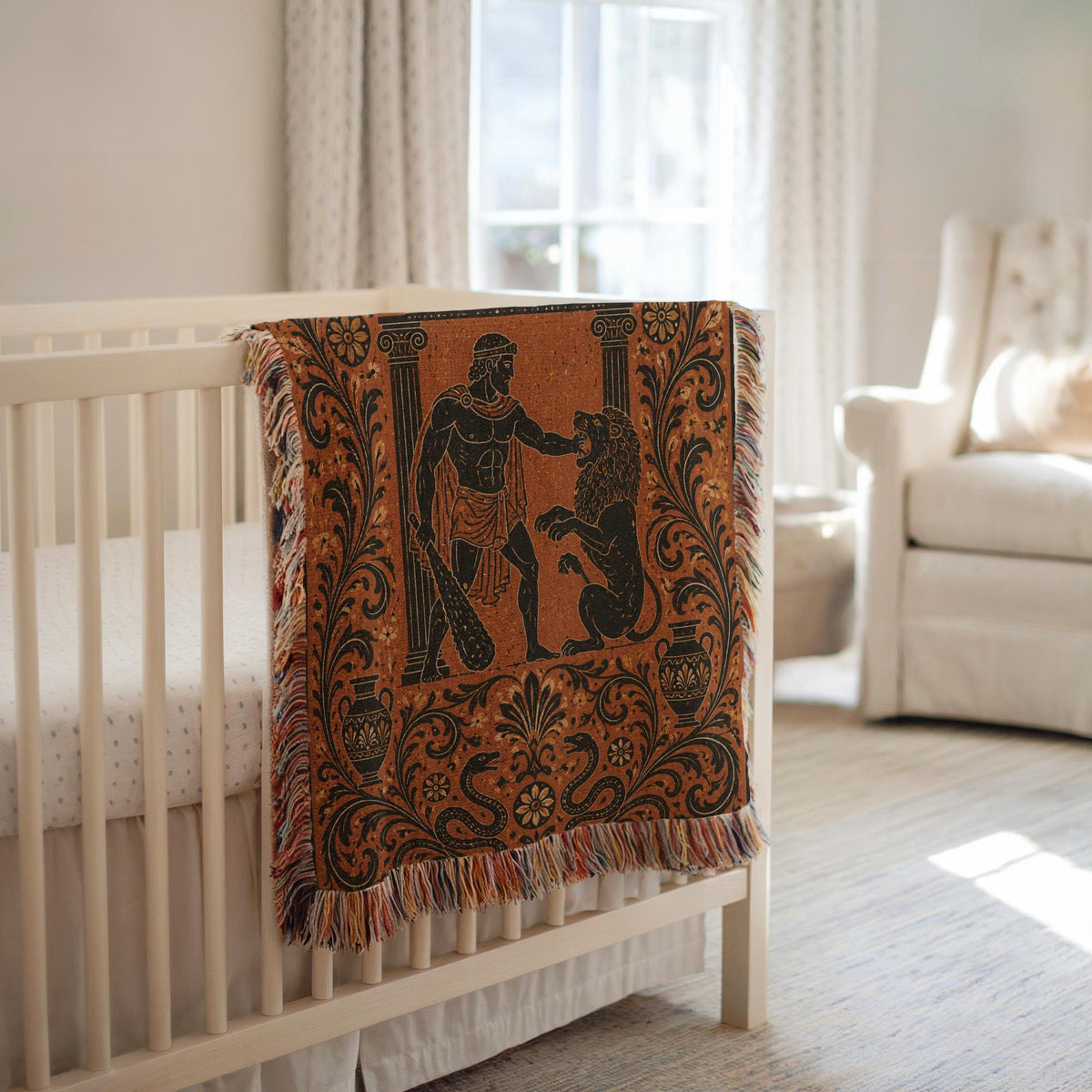 Hercules Lion Woven Blanket