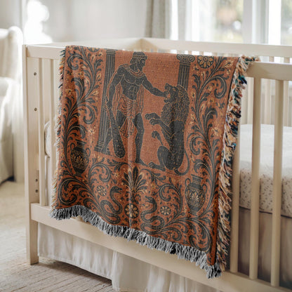 Hercules Lion Woven Blanket