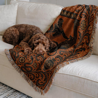 Hercules Lion Woven Blanket