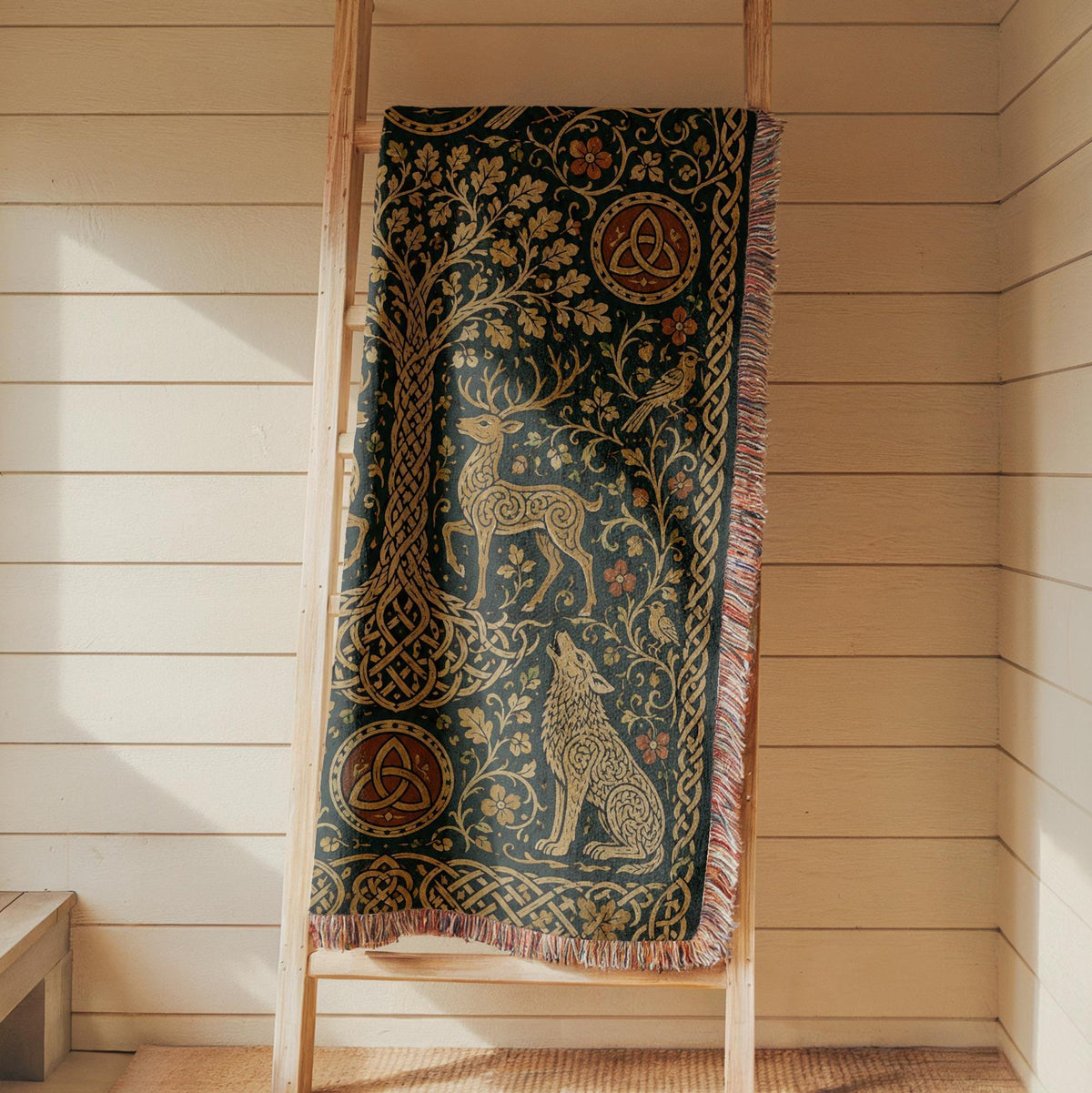 Tree of Life Woven Blanket