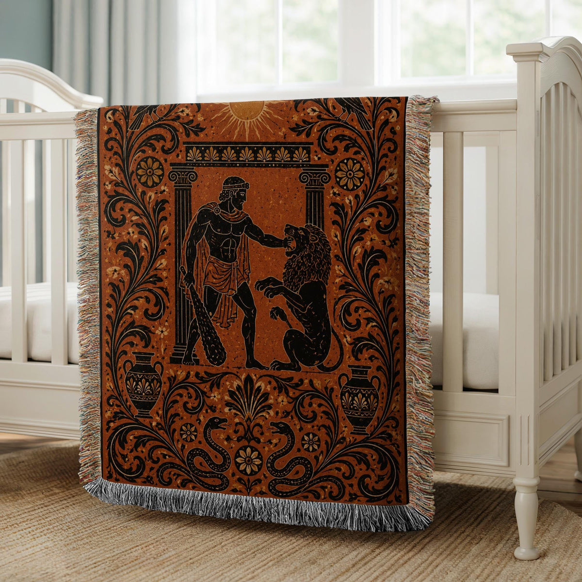 Hercules Lion Woven Blanket