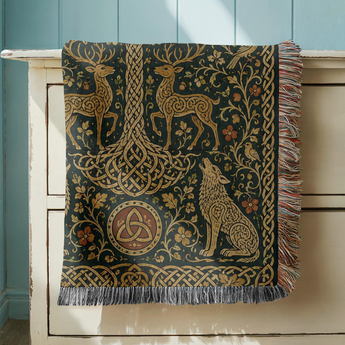 Tree of Life Woven Blanket