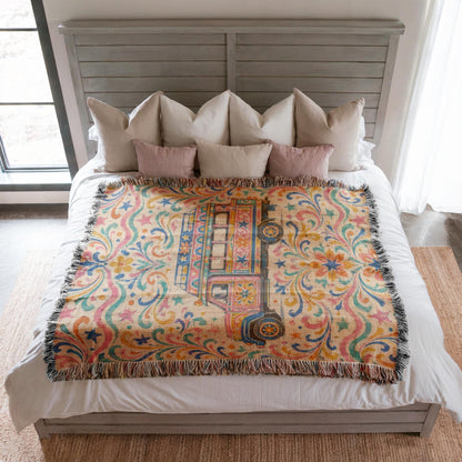 Jeepney Woven Blanket