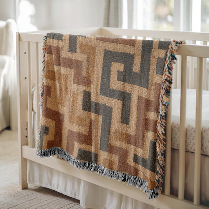 Kuba Cloth Woven Blanket