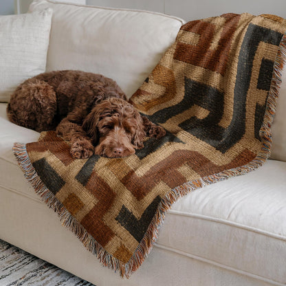 Kuba Cloth Woven Blanket