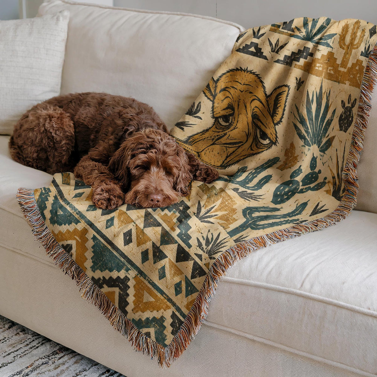 Camel Woven Blanket