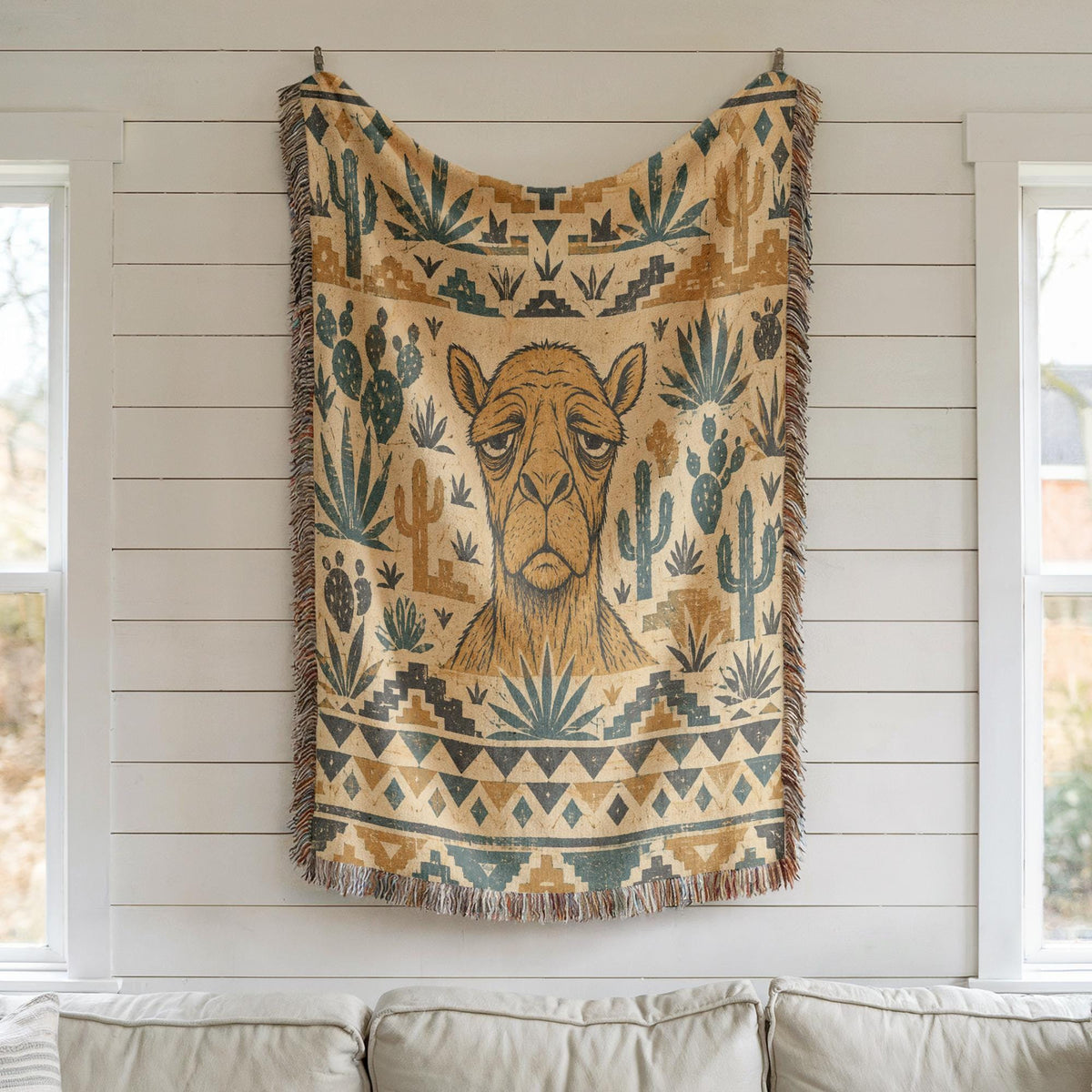 Camel Woven Blanket