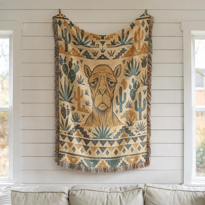 Camel Woven Blanket