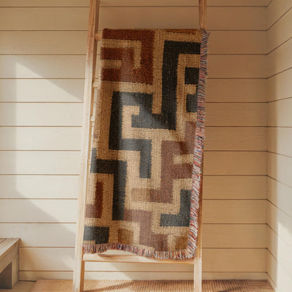 Kuba Cloth Woven Blanket