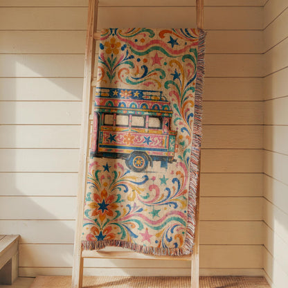 Jeepney Woven Blanket