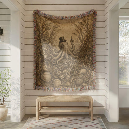 Octopus Woven Blanket