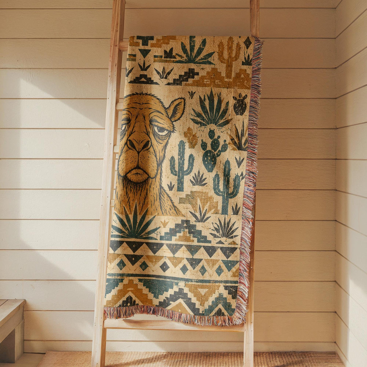 Camel Woven Blanket