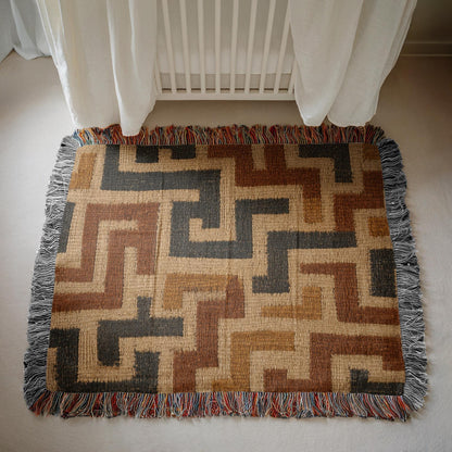 Kuba Cloth Woven Blanket