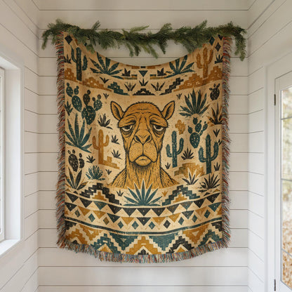 Camel Woven Blanket