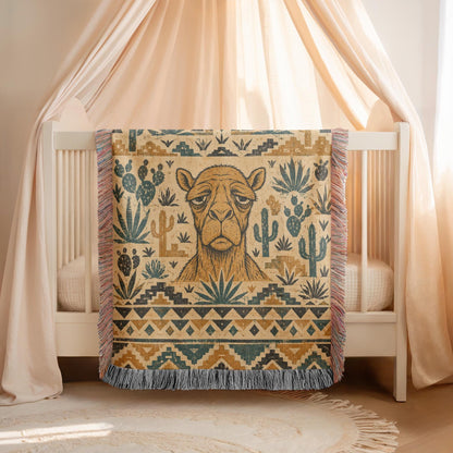 Camel Woven Blanket