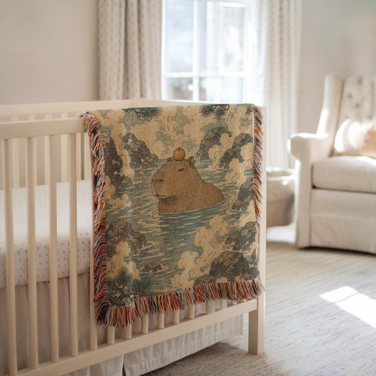 Capybara Woven Blanket