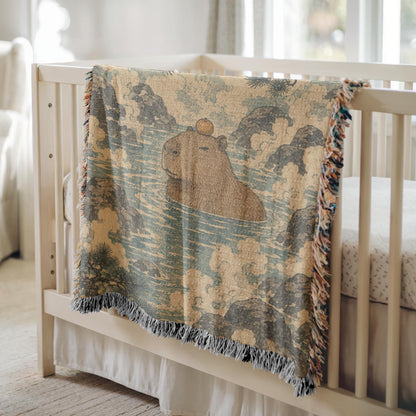 Capybara Woven Blanket