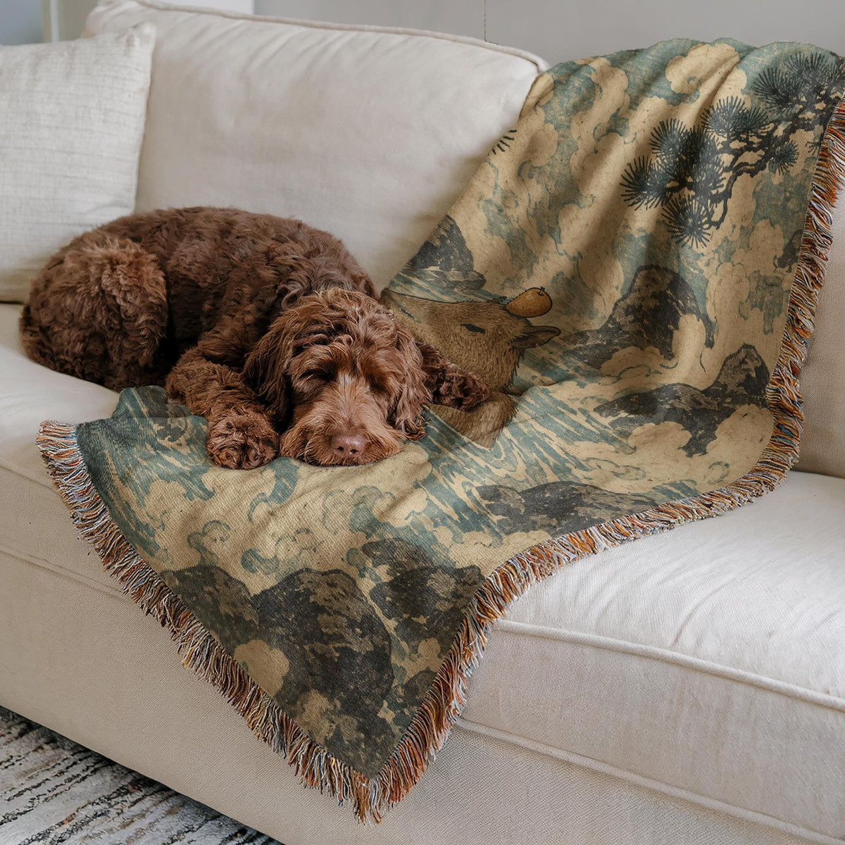 Capybara Woven Blanket
