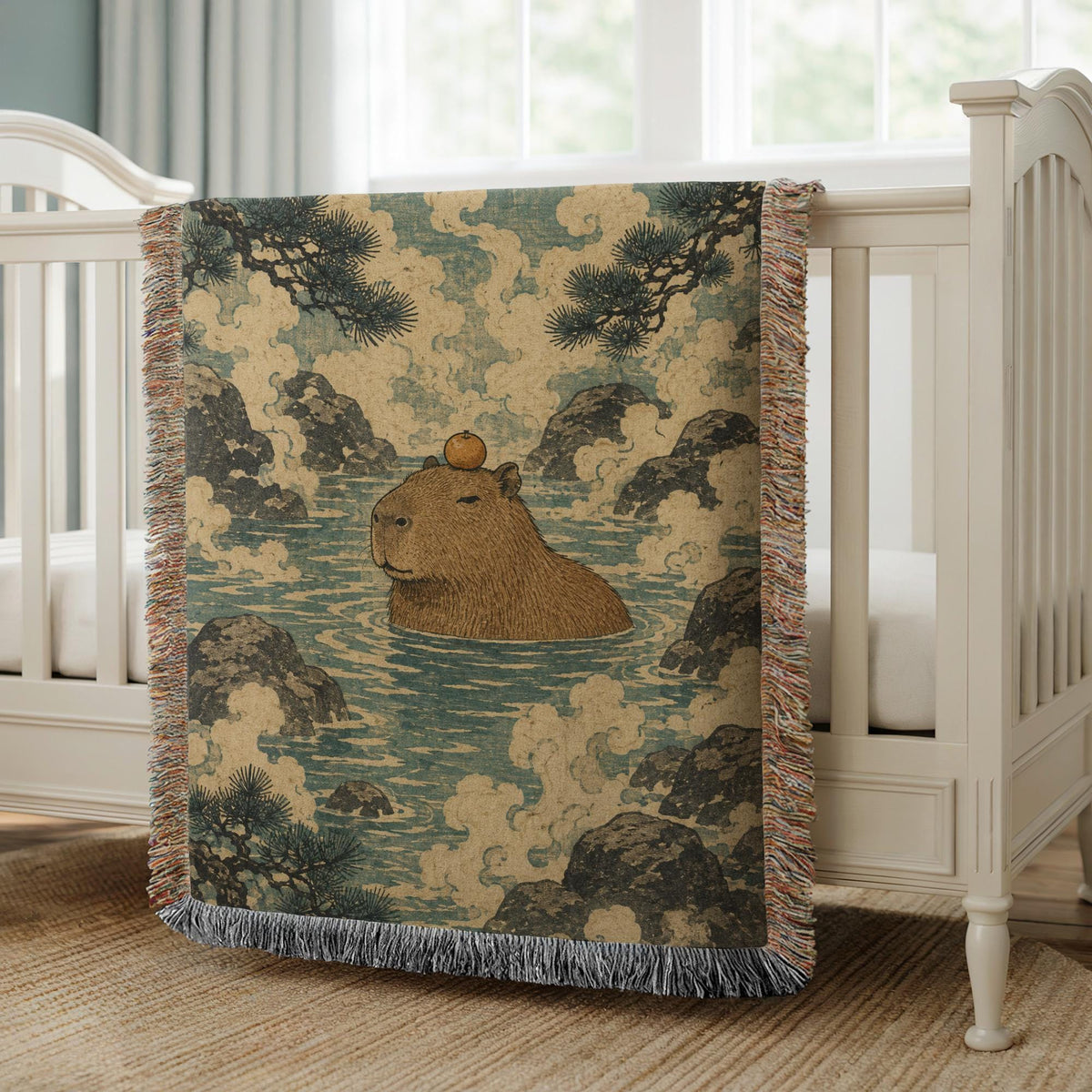 Capybara Woven Blanket