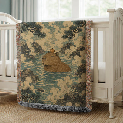 Capybara Woven Blanket
