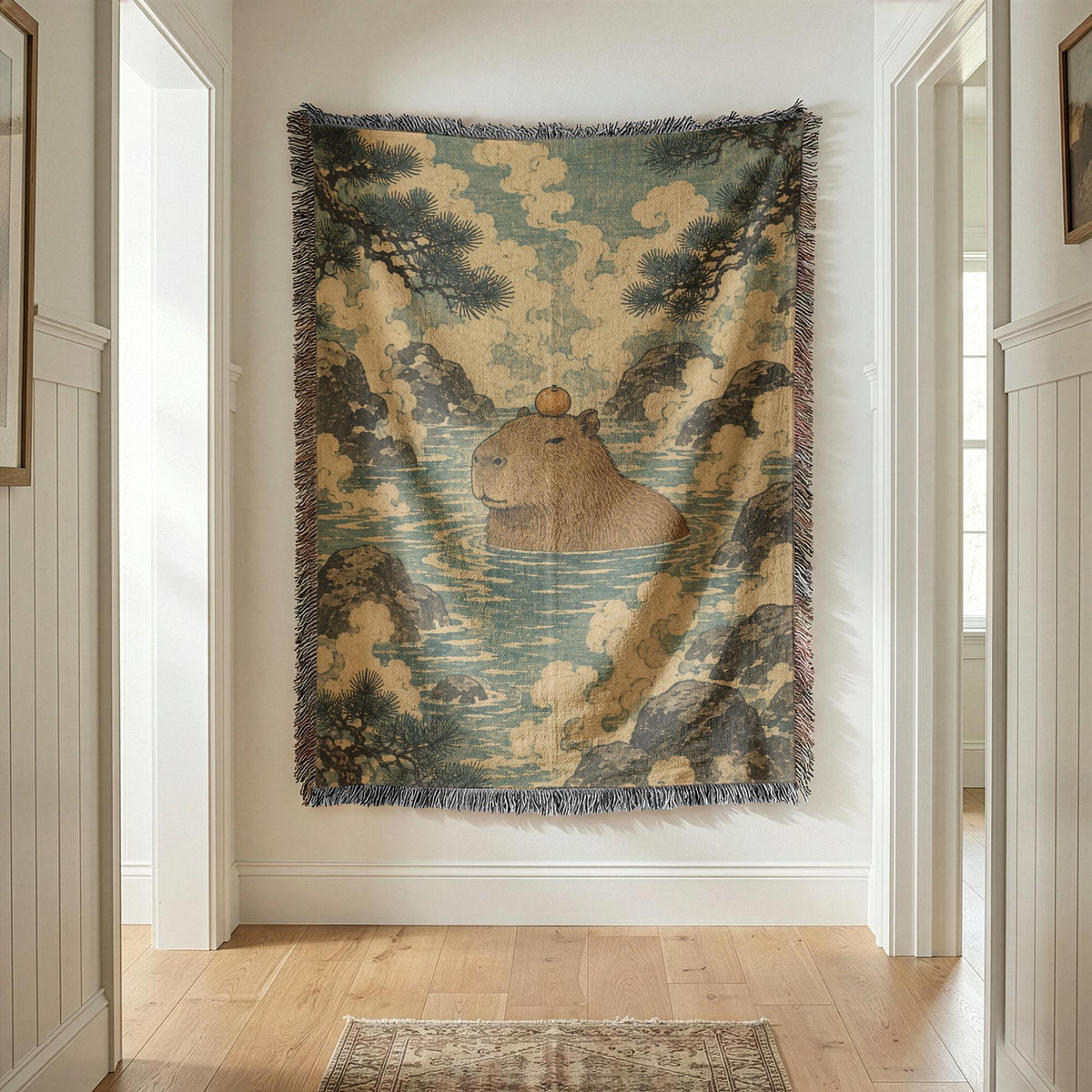 Capybara Woven Blanket