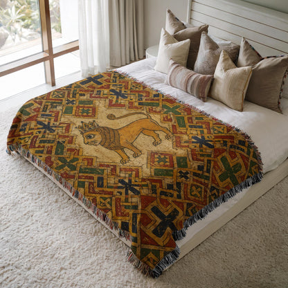 Lion Woven Blanket