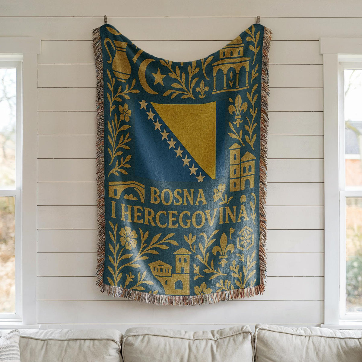 Bosnia and Herzegovina Woven Blanket