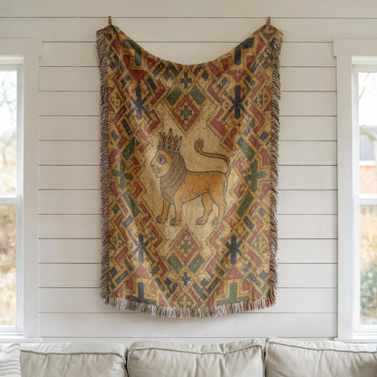 Lion Woven Blanket