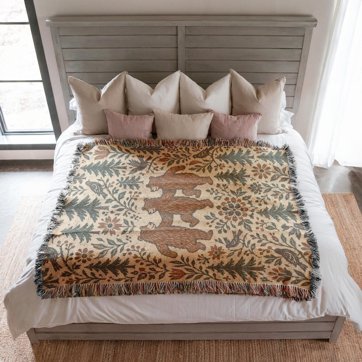 Bear Woven Blanket