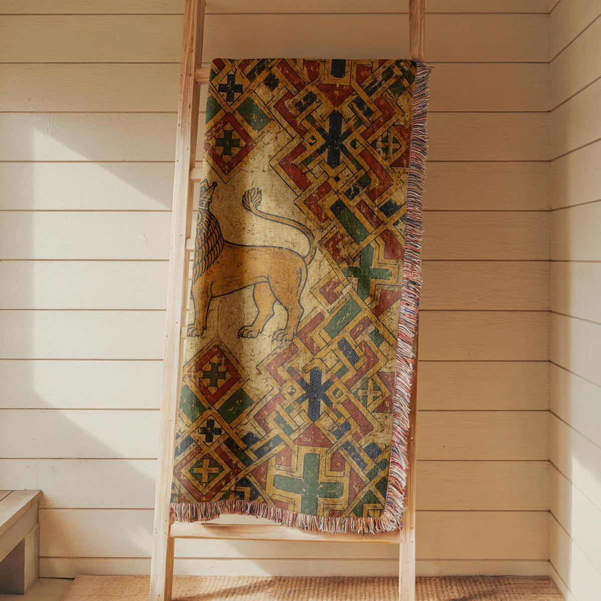 Lion Woven Blanket