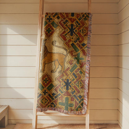 Lion Woven Blanket