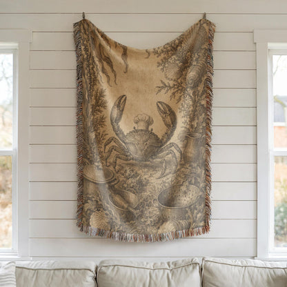 Crab Woven Blanket