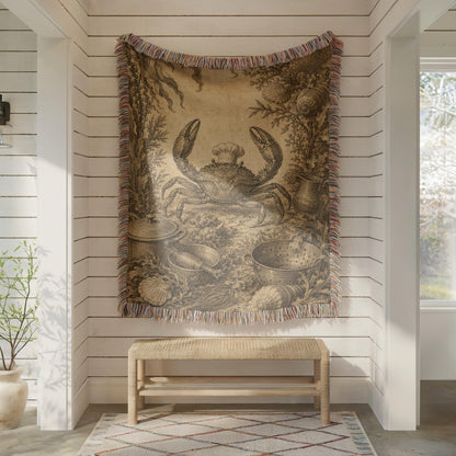 Crab Woven Blanket