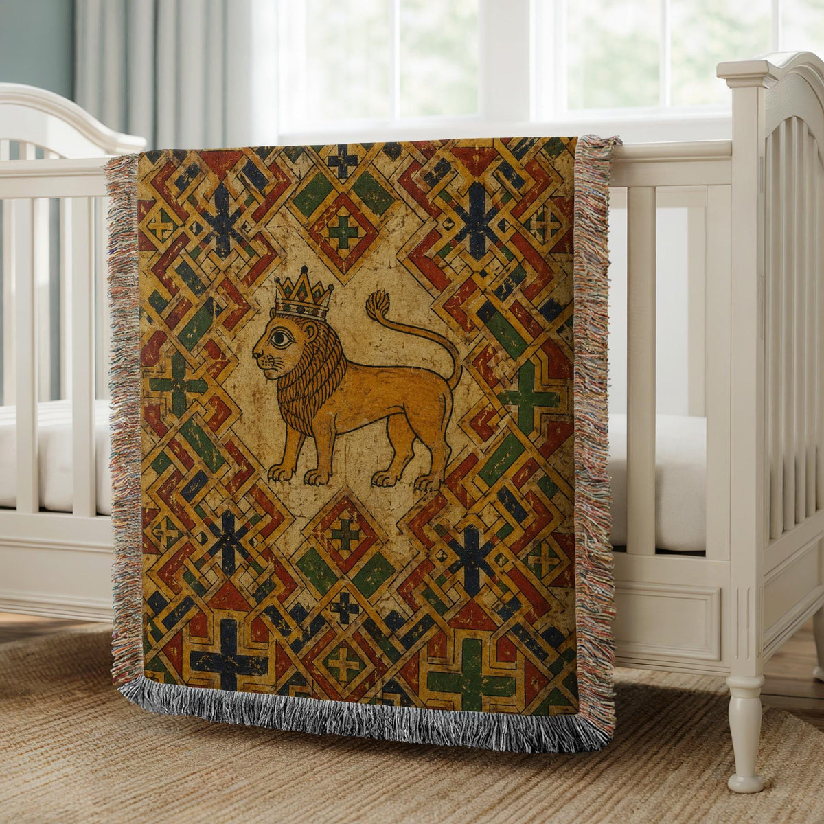 Lion Woven Blanket