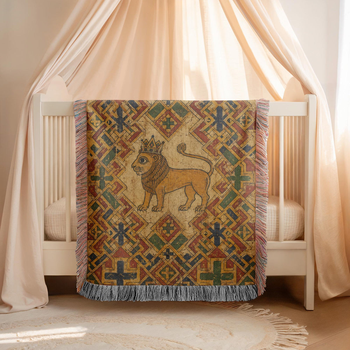 Lion Woven Blanket