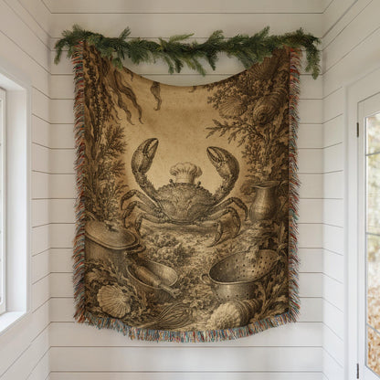 Crab Woven Blanket