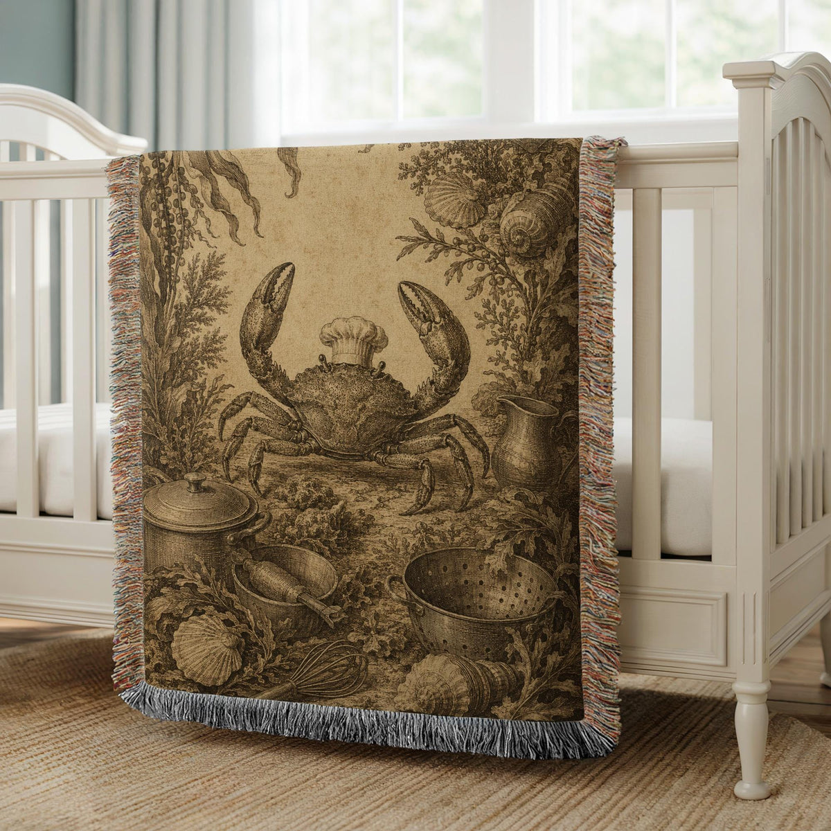 Crab Woven Blanket