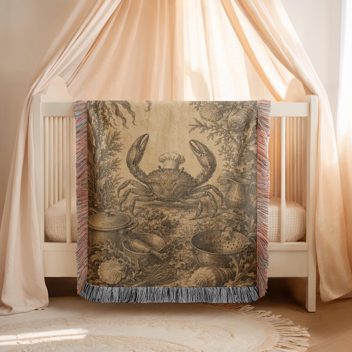 Crab Woven Blanket