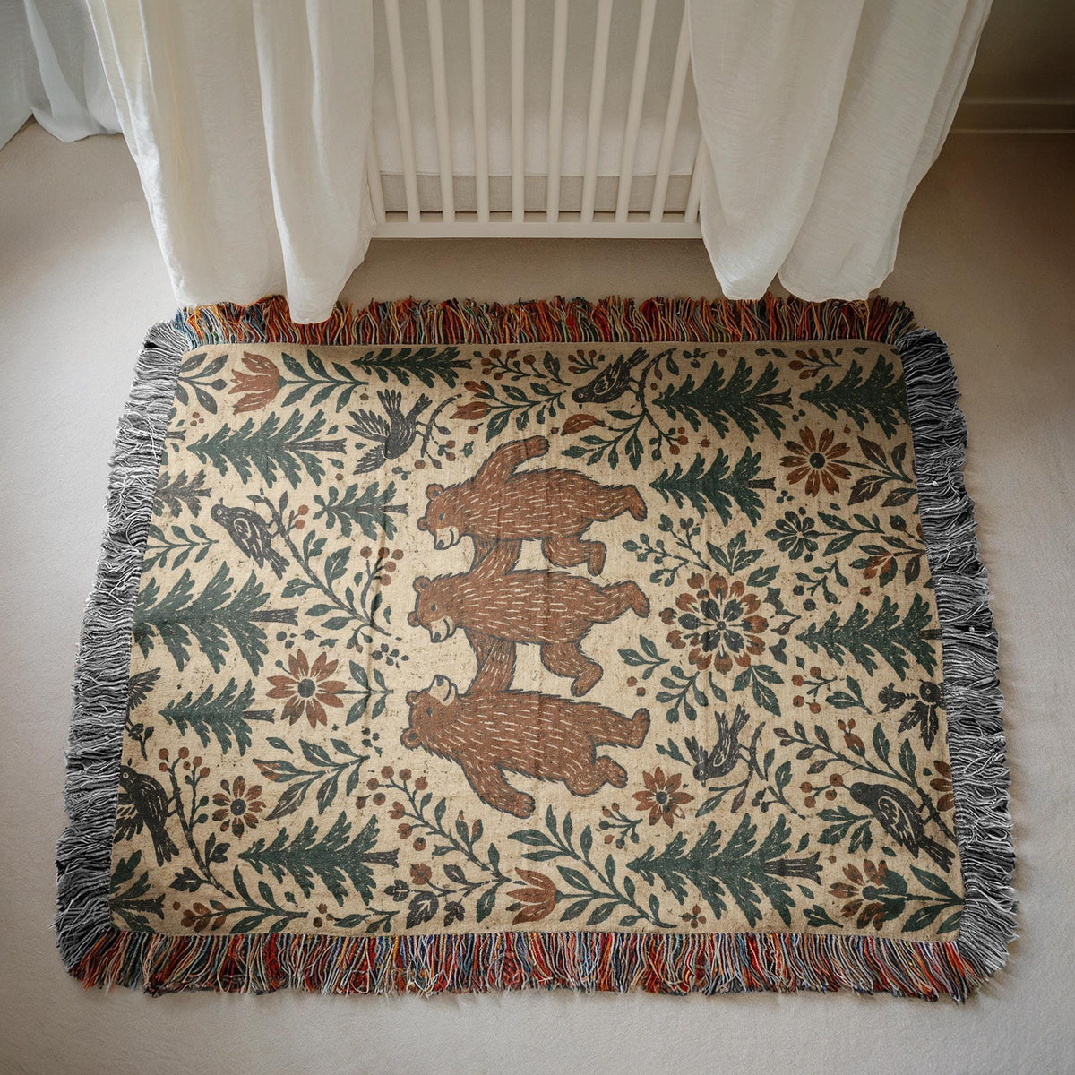 Bear Woven Blanket