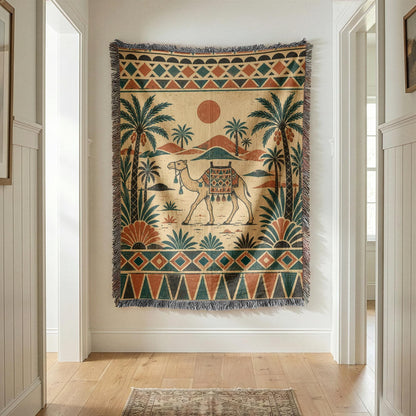 Camel Woven Blanket