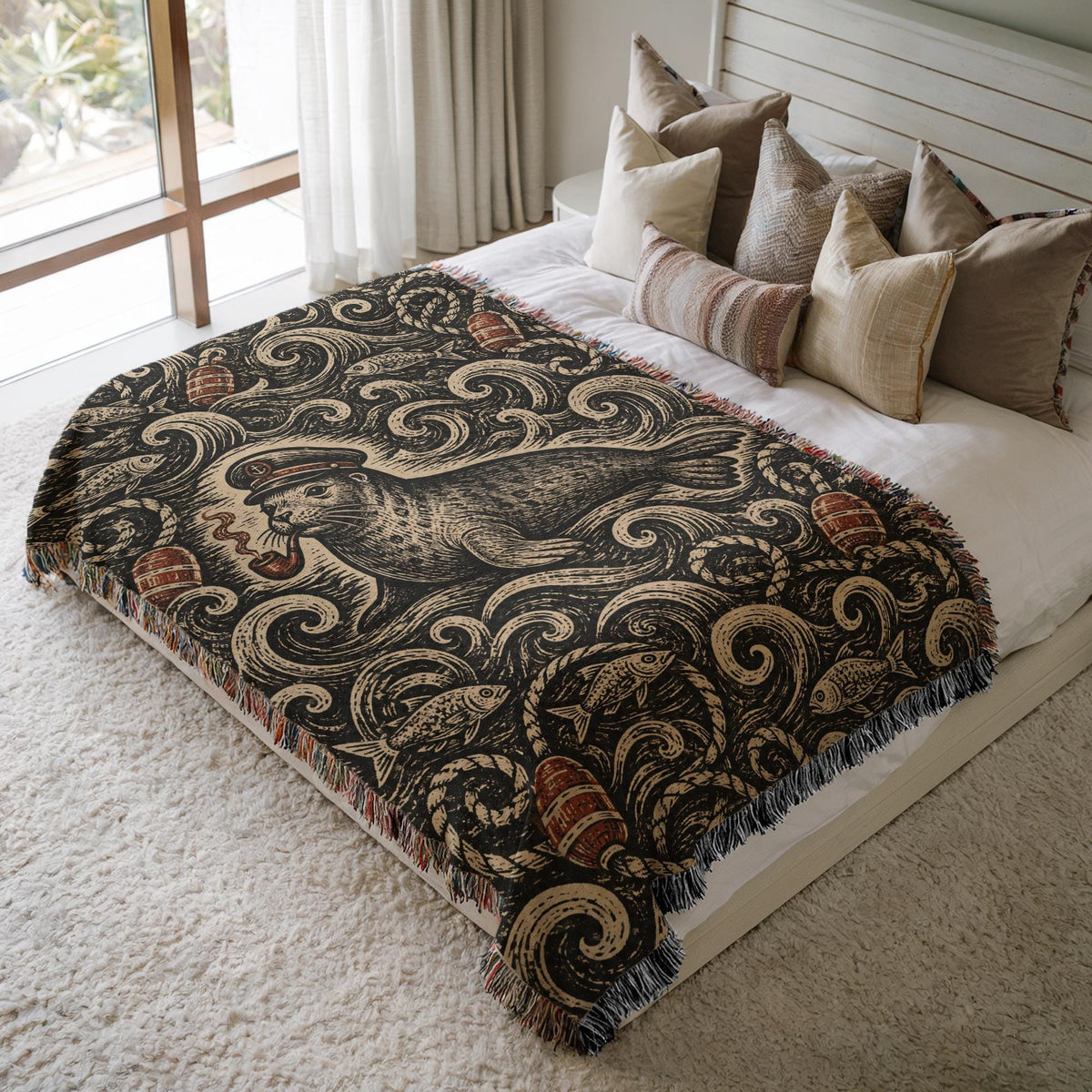 Seal Woven Blanket