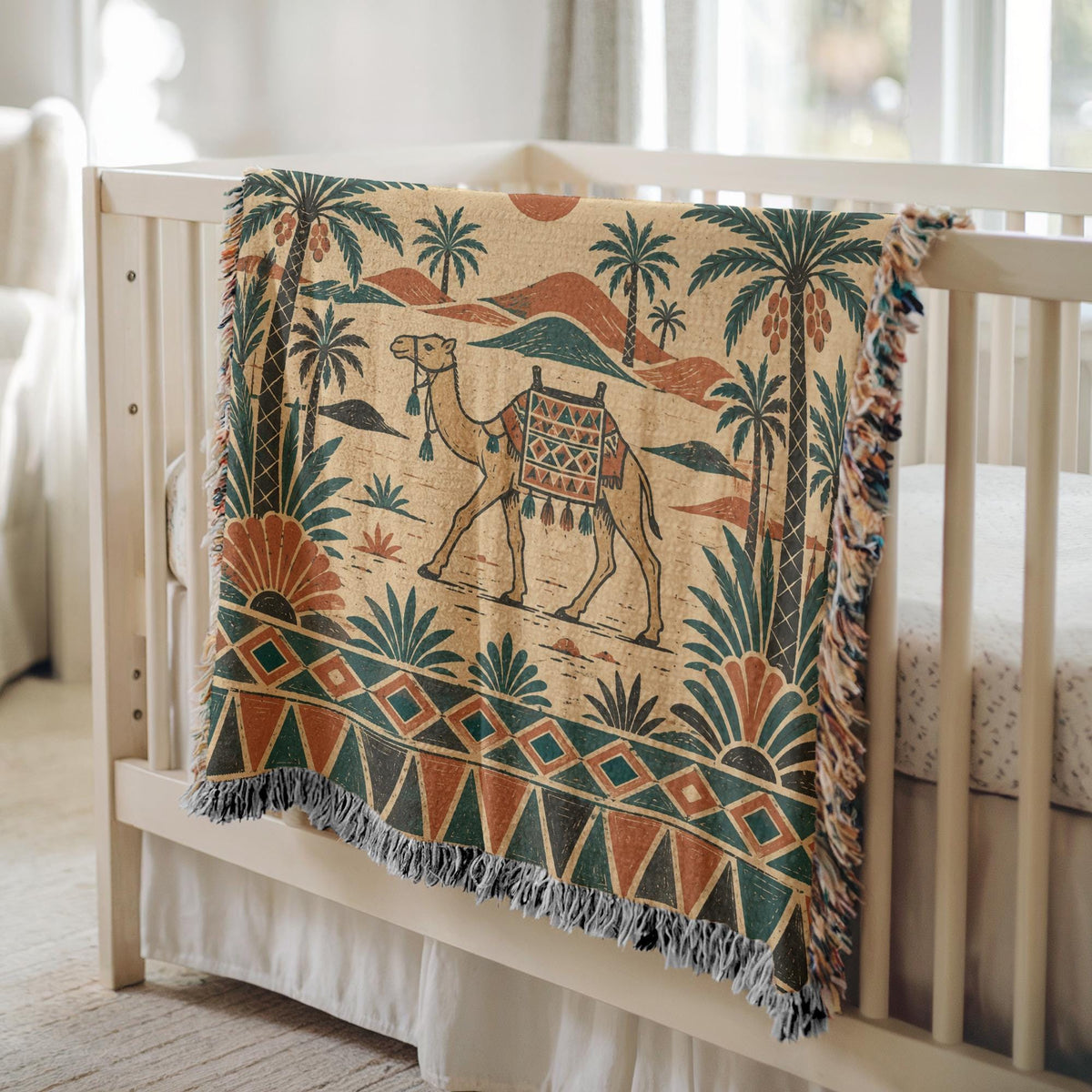 Camel Woven Blanket