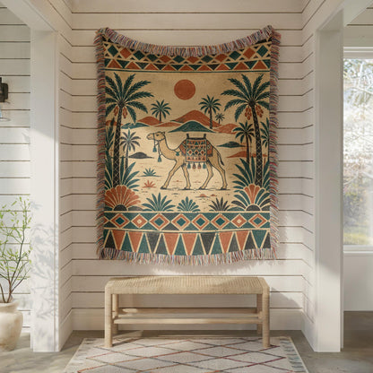 Camel Woven Blanket