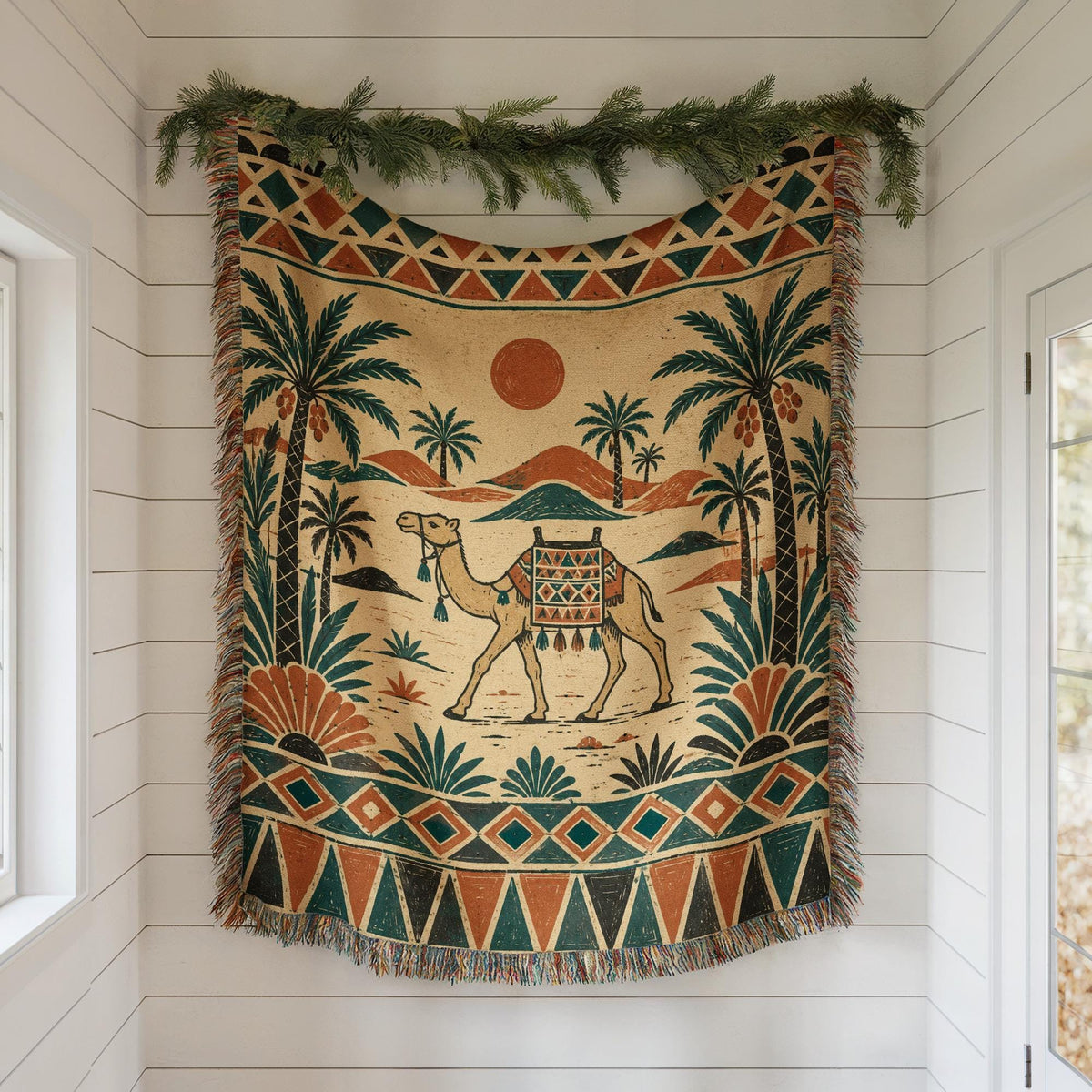 Camel Woven Blanket