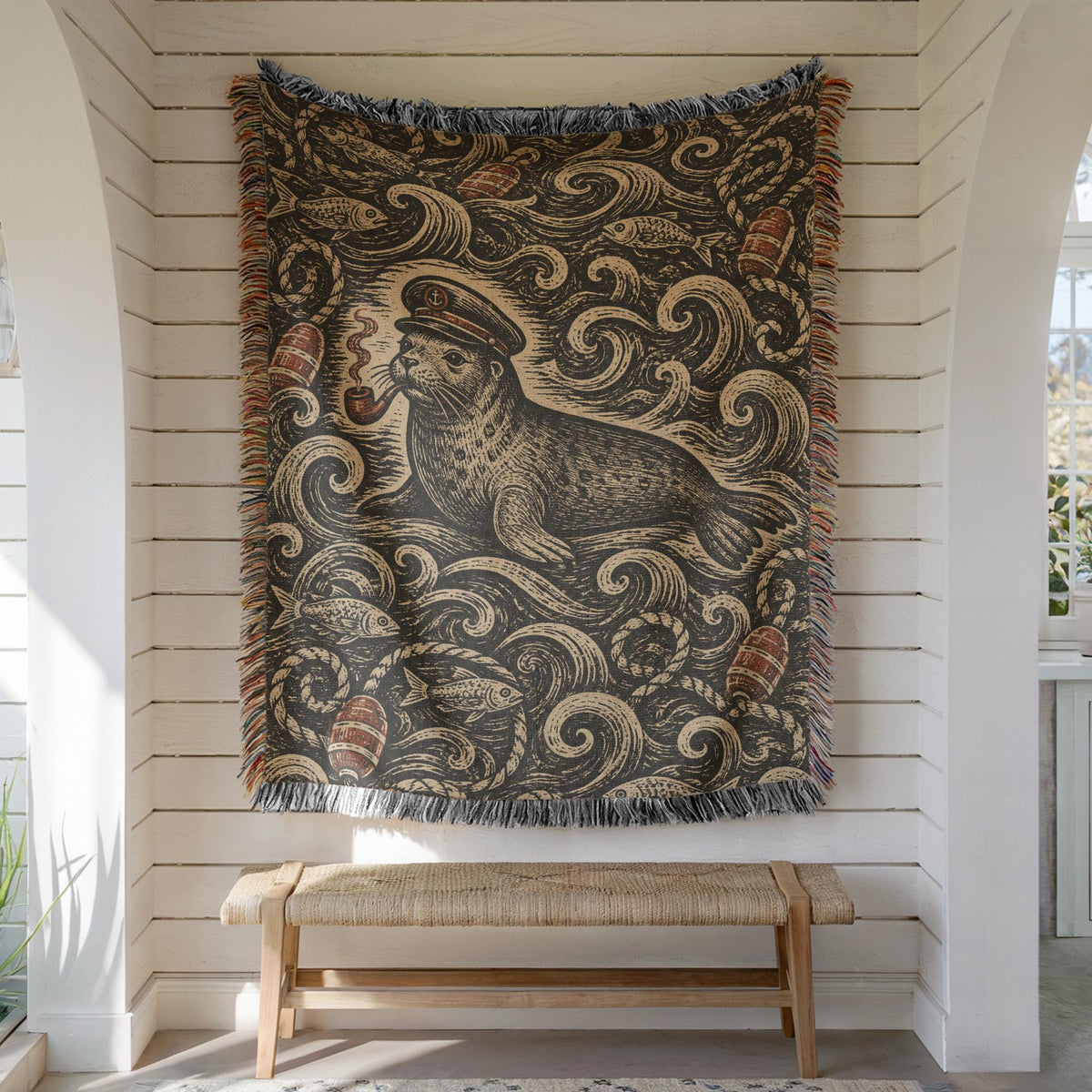 Seal Woven Blanket